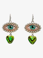 Eyes & Hearts Drop Earrings