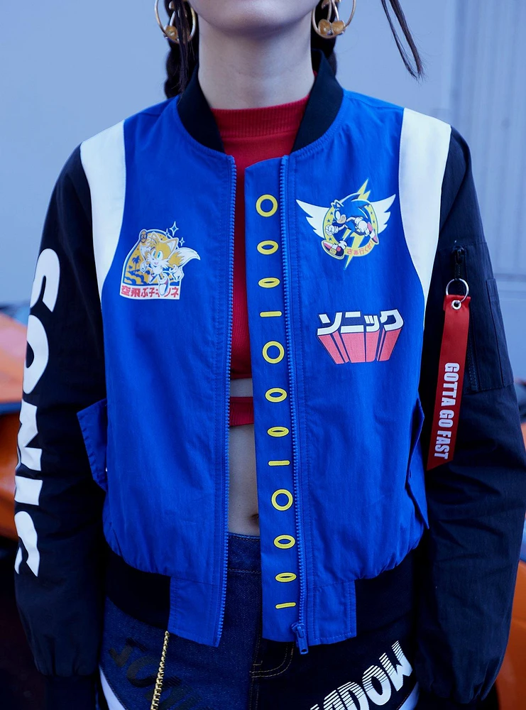 Sonic The Hedgehog Racing Girls Bomber Jacket