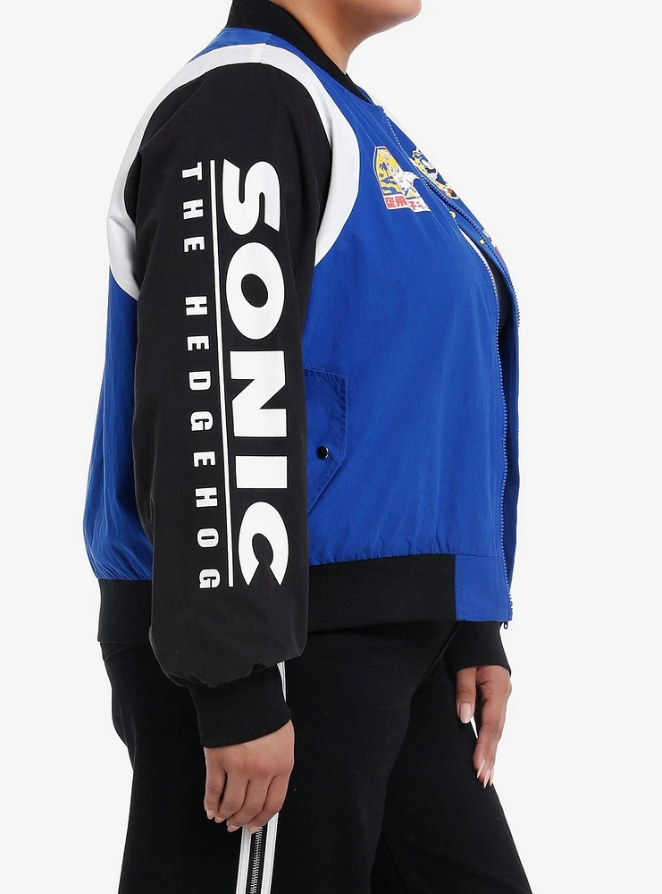 Sonic The Hedgehog Racing Girls Bomber Jacket Plus