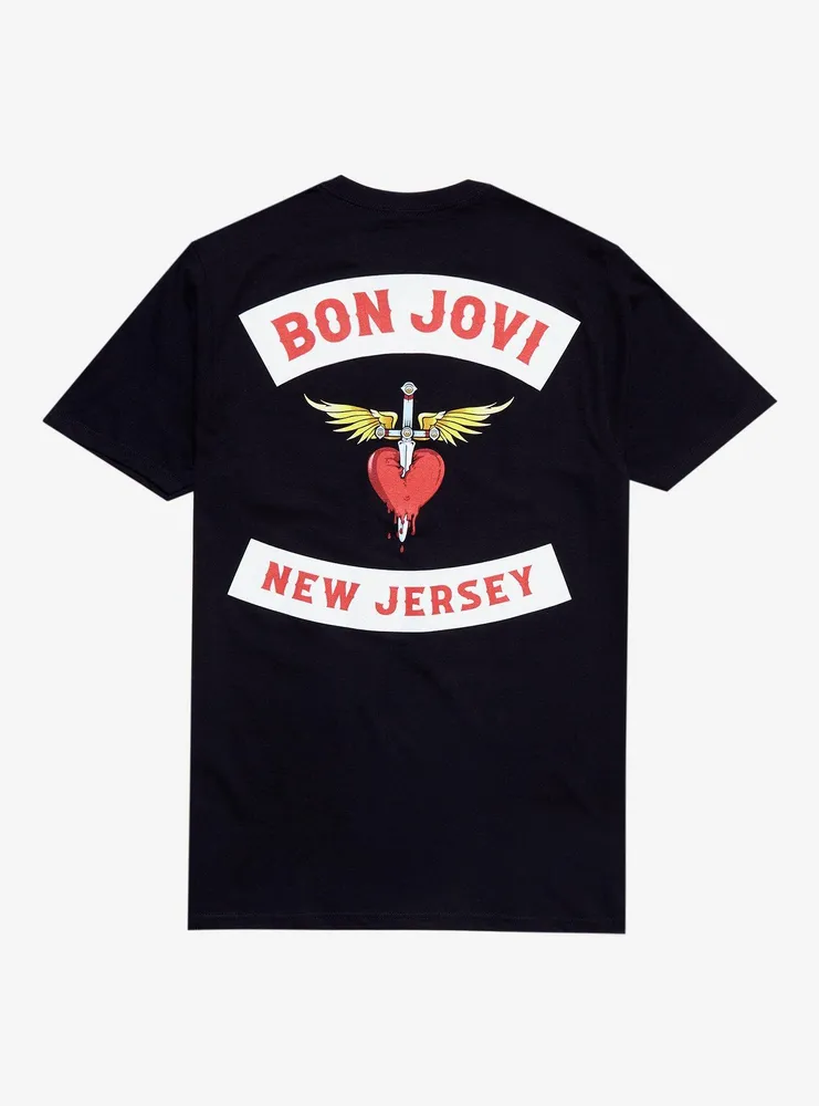 Bon Jovi New Jersey Heart & Dagger T-Shirt