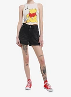 Disney Winnie The Pooh Ribbed Crop Girls Tank Top