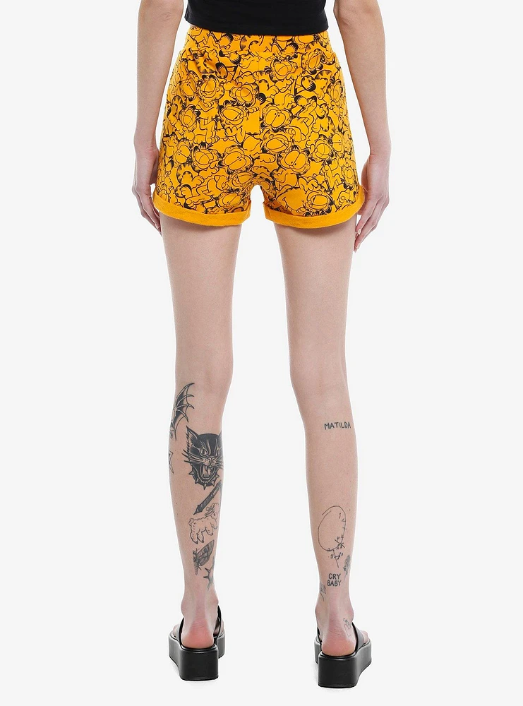 Garfield Allover Print Girls Lounge Shorts