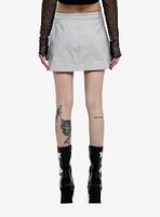 Social Collision Grey & Black Star Mini Skort