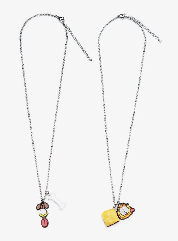 Garfield and Odie BFF Charm Necklace Set