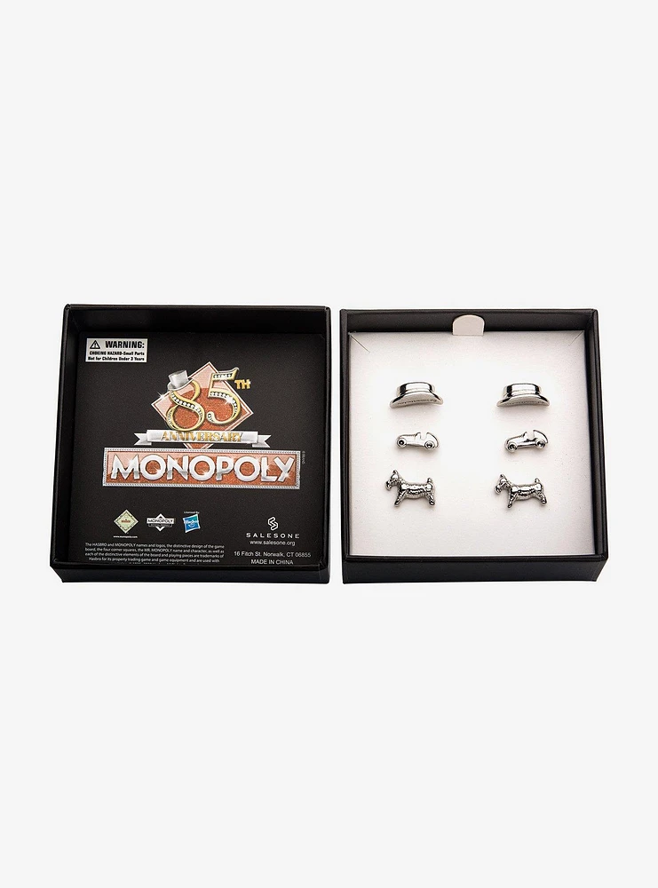 Monopoly Token Stud Earring Set