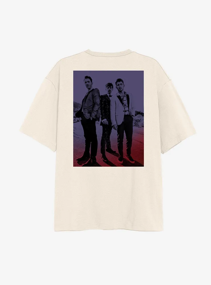 Jonas Brothers Logo Photo Boyfriend Fit Girls T-Shirt