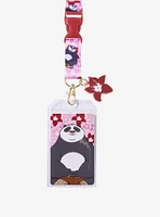 Loungefly Kung Fu Panda Po Cherry Blossom Allover Print Lanyard - BoxLunch Exclusive