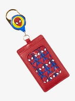 Loungefly Marvel Spider-Man Stained Glass Portrait Retractable Lanyard - BoxLunch Exclusive