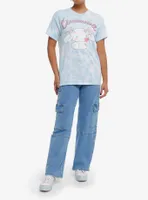 Cinnamoroll Ribbon Glitter Tie-Dye Boyfriend Fit Girls T-Shirt