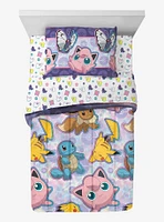 Pokemon Friendly Battle Twin Bed In Bag Set