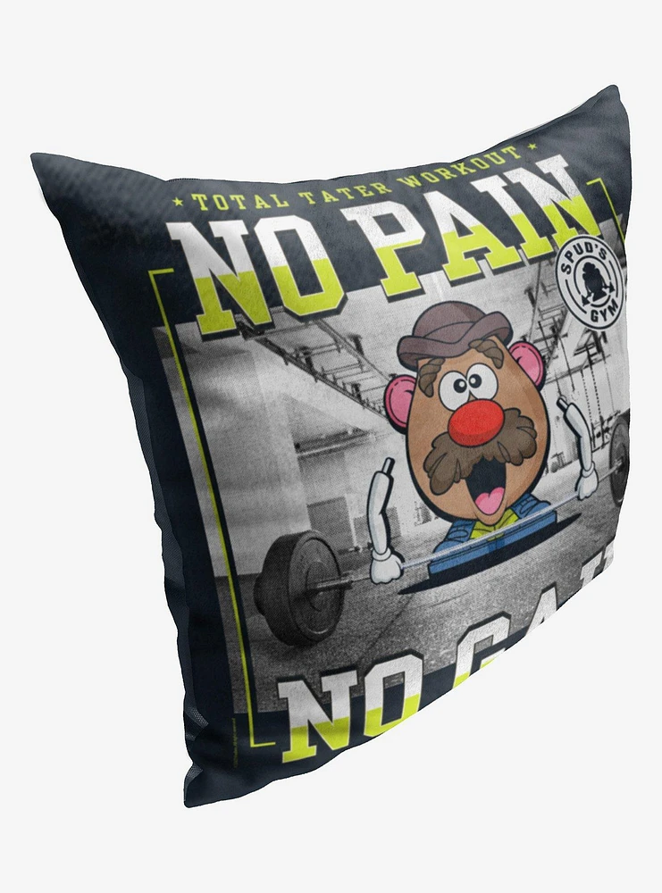 Disney Pixar Toy Story Mr Potato Head Tater Workout Printed Throw Pillow
