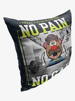 Disney Pixar Toy Story Mr Potato Head Tater Workout Printed Throw Pillow