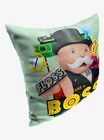 Monopoly Floss Like A Boss Printed Throw Pillow