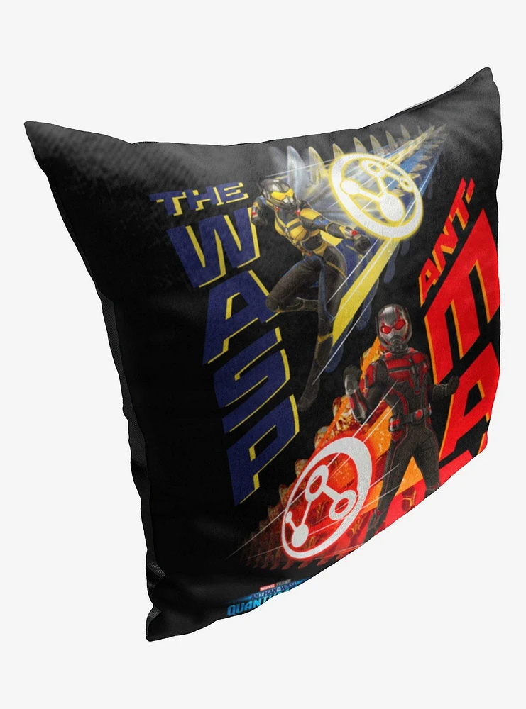 Marvel Ant Man Quantumania Team Up Printed Throw Pillow
