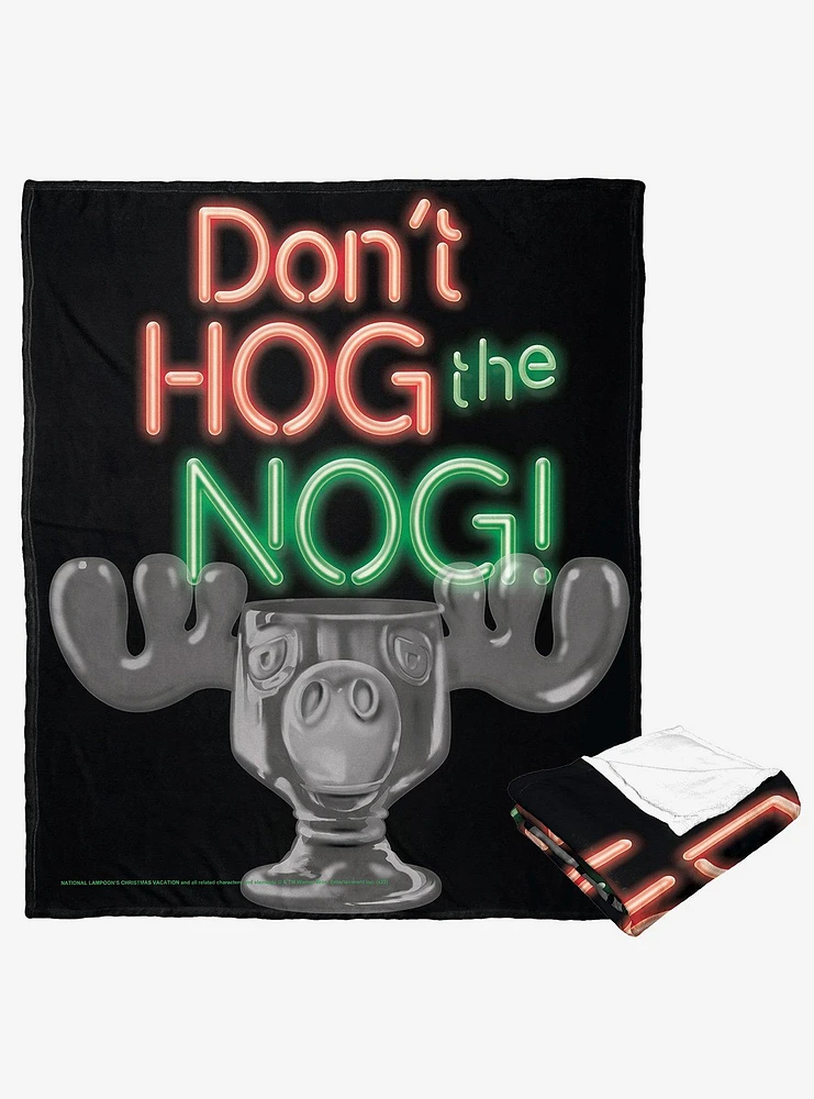 National Lampoon's Christmas Vacation Don't Hog The Nog Silk Touch Throw Blanket