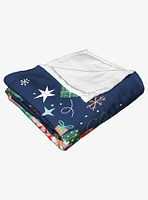 Scooby-Doo! Driving In A Winter Wonderland Silk Touch Throw Blanket