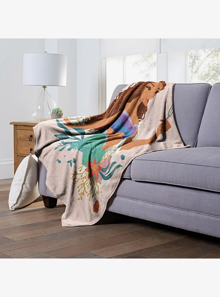 Disney The Little Mermaid Dinglehopper Disc Silk Touch Throw