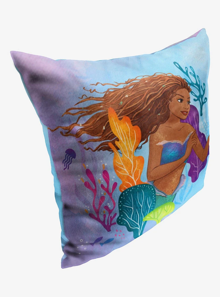 Disney The Little Mermaid Fish Friends Printed Throw Pillow