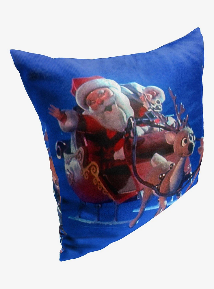 Year Without A Santa Claus Here Comes Santa Printed Throw Pillow