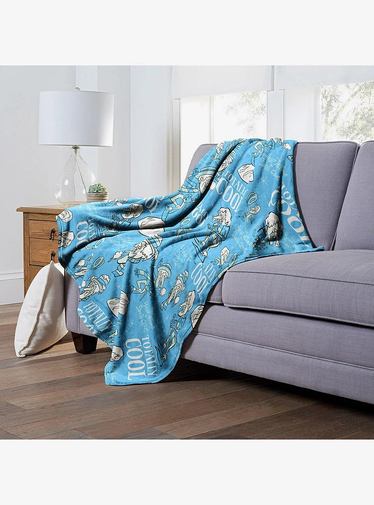 The Year Without A Santa Claus Totally Cool Silk Touch Throw