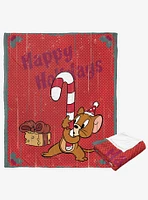 Tom And Jerry Happy Holidays Silk Touch Throw