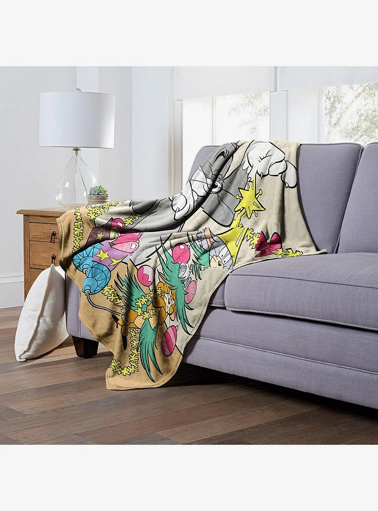 Tom And Jerry Mouse Tree Silk Touch Throw