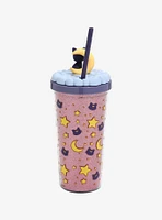 Pretty Guardian Sailor Moon Crystal Luna Glitter Acrylic Travel Cup