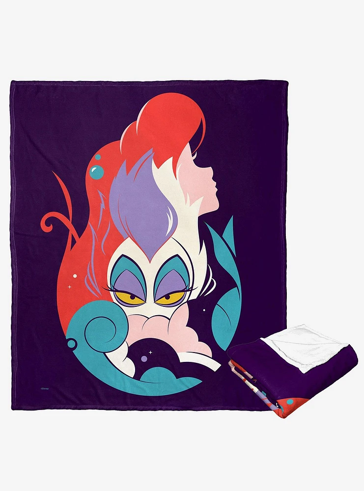 Disney The Little Mermaid Classic Heroine And Villain Silk Touch Throw Blanket