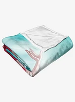 Disney The Little Mermaid Classic Underwater Rays Silk Touch Throw Blanket