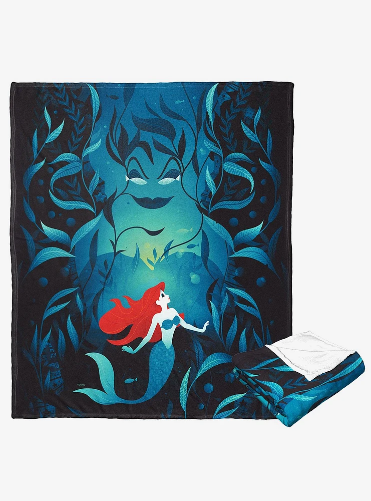 Disney The Little Mermaid Classic Ariel And Ursula Silk Touch Throw Blanket
