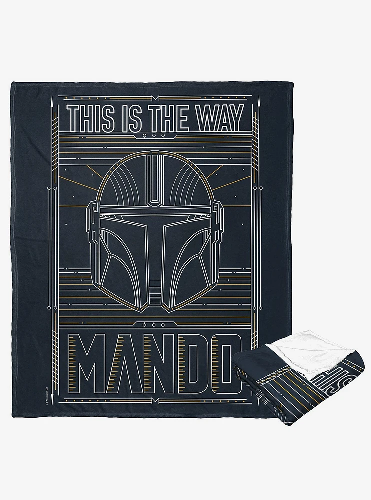Star Wars The Mandalorian This Is The Way Silk Touch Throw