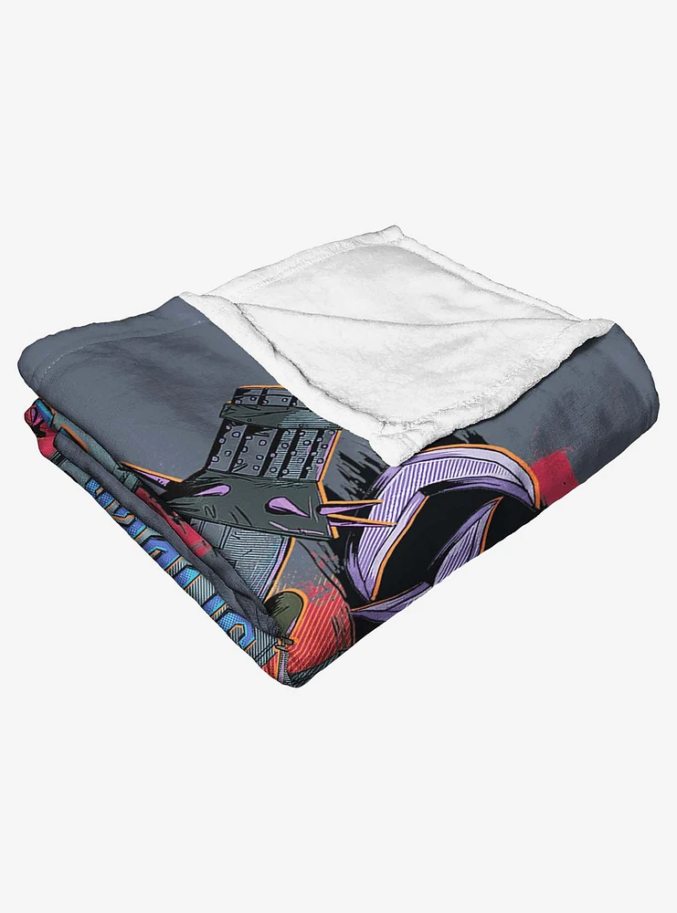 Marvel Spider-Man Across The Spiderverse Cyborg Spider Woman Silk Touch Throw Blanket