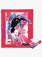 Marvel Spider-Man Across The Spiderverse Gwen Swing Silk Touch Throw Blanket
