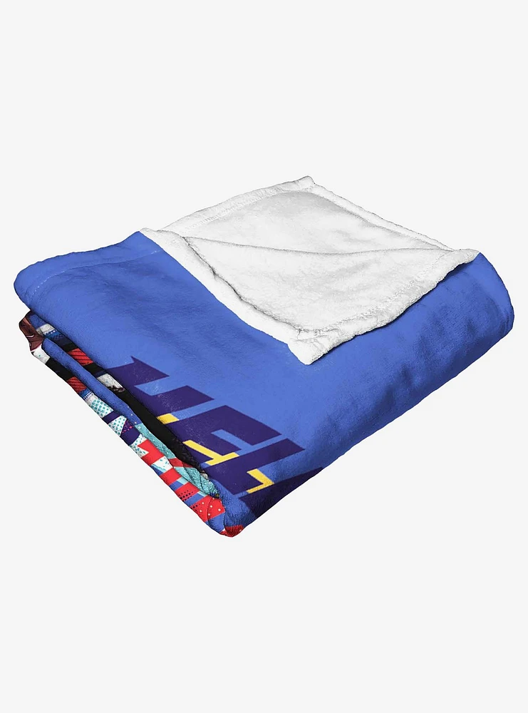 Marvel Spider-Man Across The Spiderverse Hello Miles Silk Touch Throw Blanket