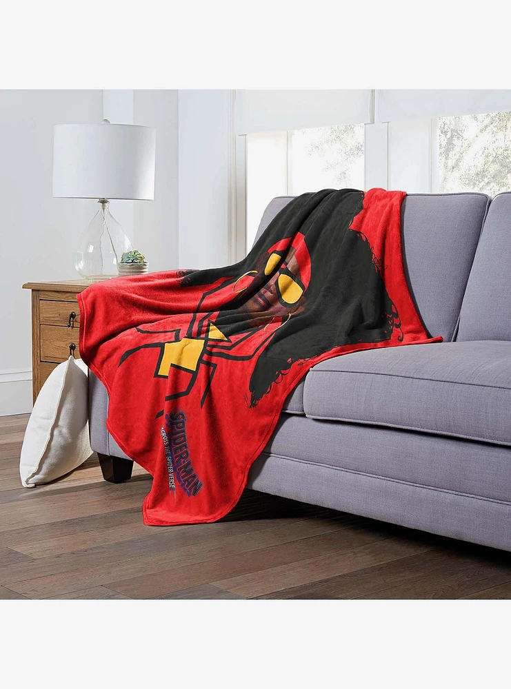 Marvel Spider-Man Across The Spiderverse Jessica Drew Silk Touch Throw Blanket