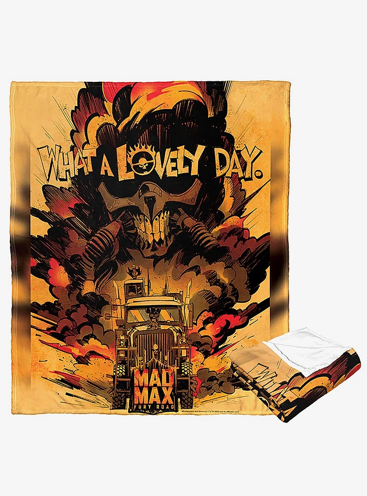 WB 100 Mad Max Fury Road What A Lovely Day Silk Touch Throw