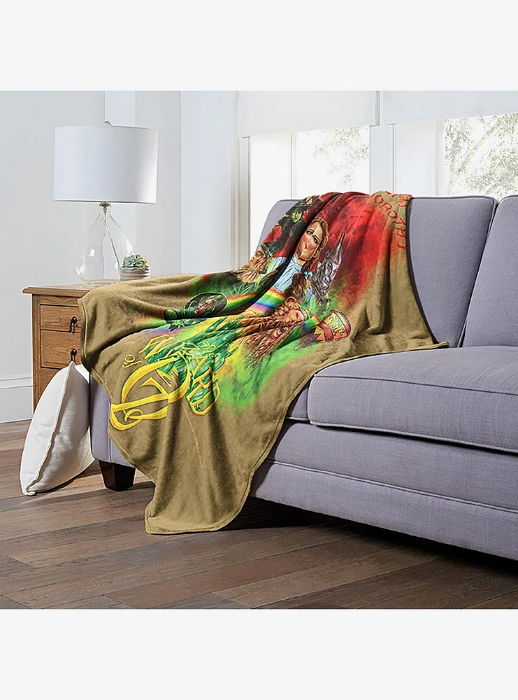 WB 100 The Wizard Of Oz Surrender Dorothy Silk Touch Throw