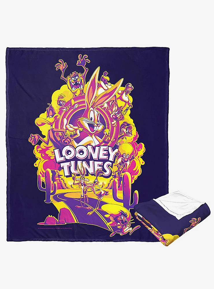 WB 100 Looney Tunes Whats Up Doc Multi Silk Touch Throw