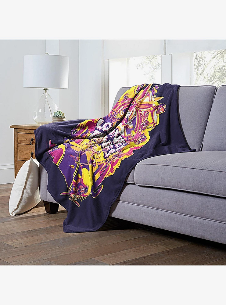 WB 100 Looney Tunes Whats Up Doc Multi Silk Touch Throw