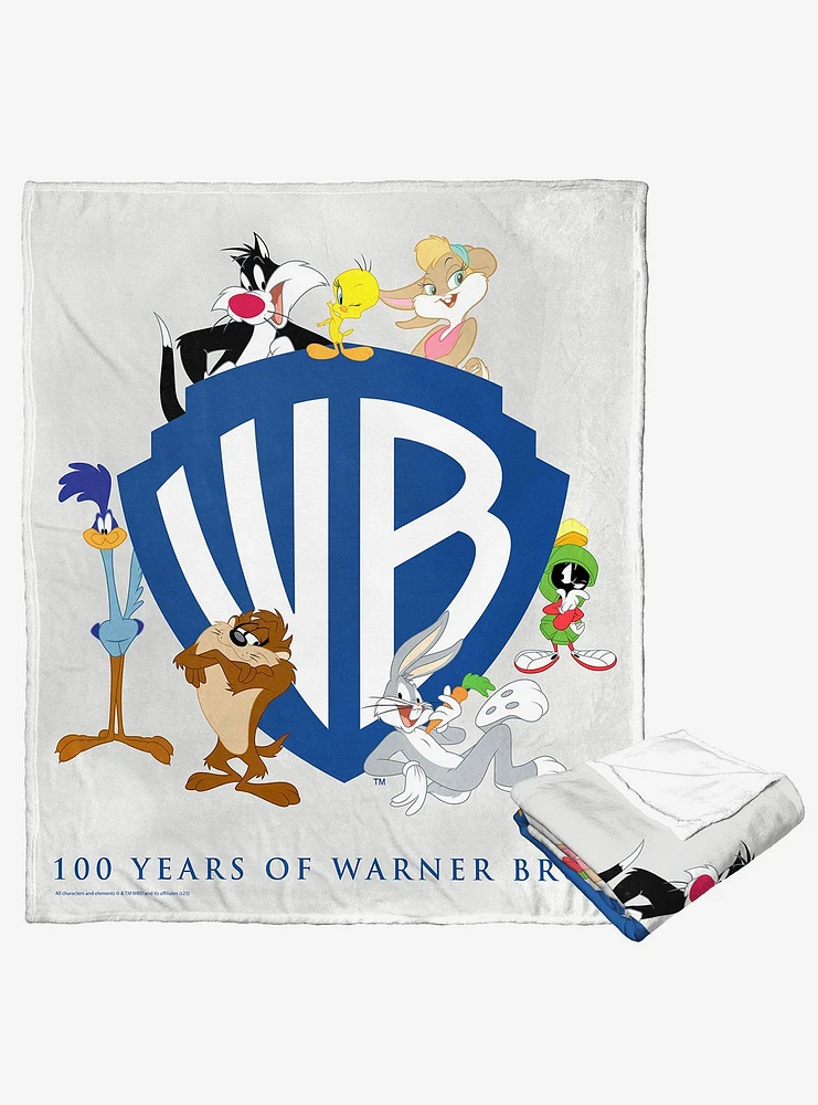 WB 100 Looney Tunes Anniversary Silk Touch Throw