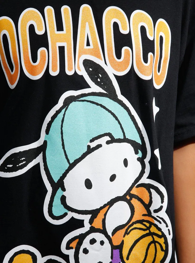 Pochacco Baller Glitter Girls Oversized T-Shirt