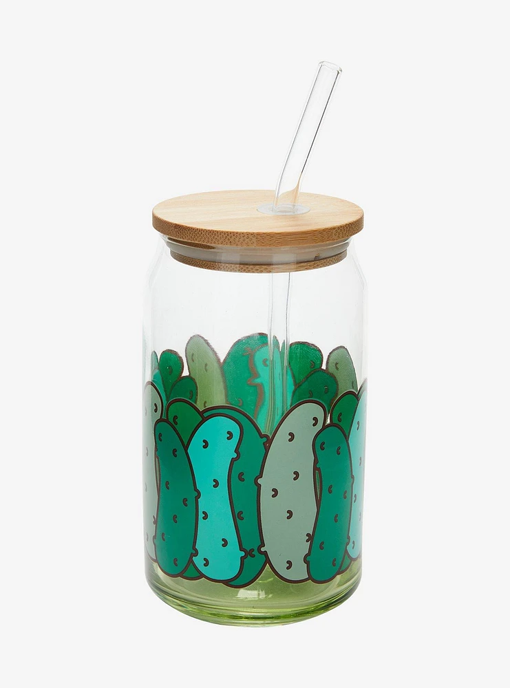 Pickle Jar Glass Travel Cup