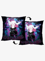 Marvel Spider-Man Across The Spiderverse Glitchy Gwen Printed Throw Pillow