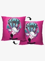 Marvel Spider-Man Across The Spiderverse Colorful Explosion Printed Throw Pillow