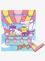 Hello Kitty Flying Together Silk Touch Throw