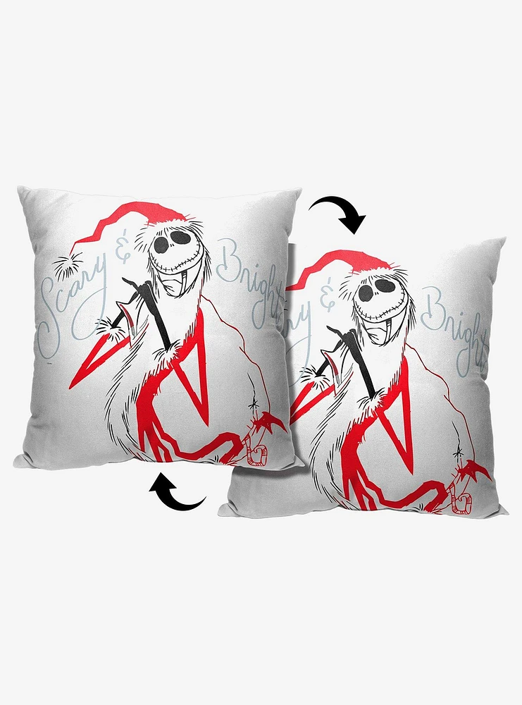 Disney The Nightmare Before Christmas Scary And Bright Printed Throw Pillow