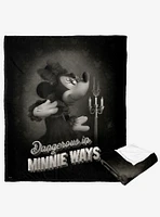 Disney Mickey Mouse Minnies Evil Ways Silk Touch Throw