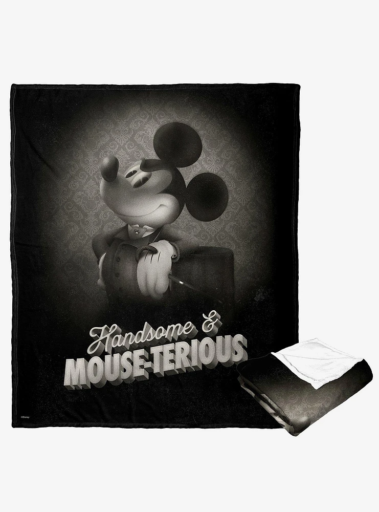 Disney Mickey Mouse Mouseterious Silk Touch Throw