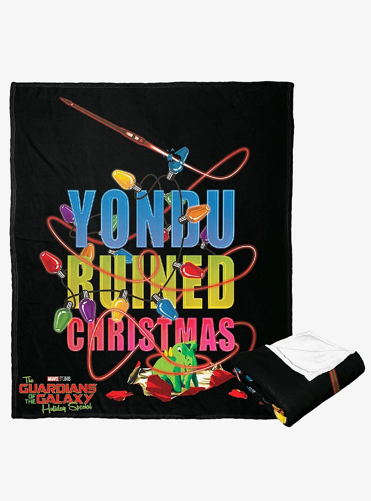Marvel Guardians Of The Galaxy Holiday Special Yondu Ruined Christmas Silk Touch Throw Blanket