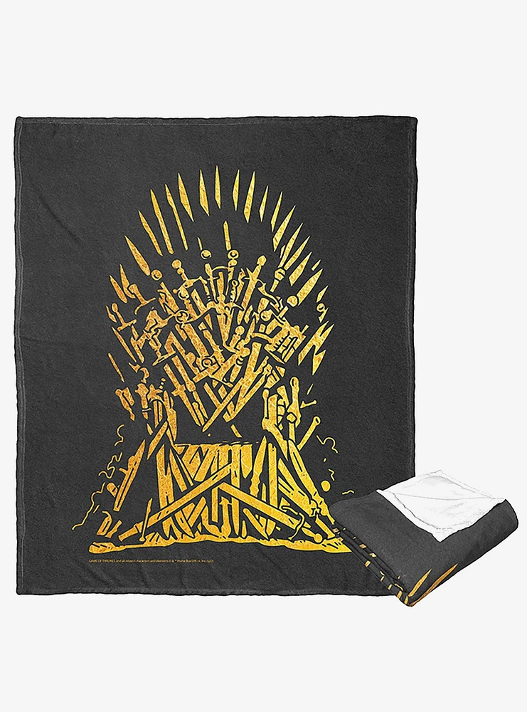 Game Of Thrones Golden Throne Silk Touch Throw Blanket